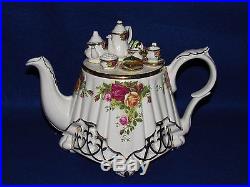 Royal Albert Old Country Roses Paul Cardew Large Victorian Table Teapot