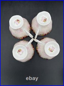 Royal Albert Old Country Roses Peach Damask TeaCups & Saucers(4)-Creamer & Sugar