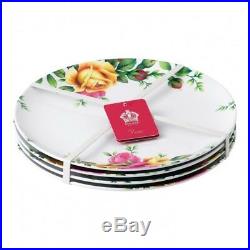 Royal Albert Old Country Roses Picnic Melamine SET 12pc Dinner Side Plates Bowls