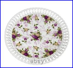 Royal Albert Old Country Roses Pierced Lace Chip Dip Replacement Plate Only