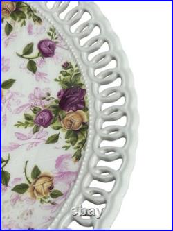 Royal Albert Old Country Roses Pierced Lace Chip Dip Replacement Plate Only