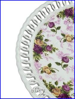 Royal Albert Old Country Roses Pierced Lace Chip Dip Replacement Plate Only