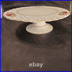 Royal Albert Old Country Roses Pierced Reticulated Pedistal Cake Stand 12 Lqqk