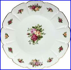 Royal Albert Old Country Roses Pierced Round Platter, 14-Inch NEW