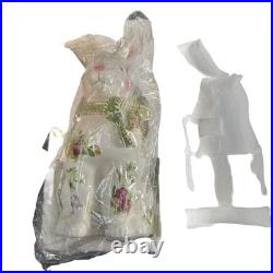 Royal Albert Old Country Roses Pink Gold Bow Bunny Rabbit Figurine 12 1/8 New