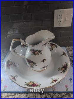 Royal Albert Old Country Roses Pitcher And Basin Large NEW IN BOX ONE DAY SALE