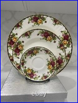 Royal Albert Old Country Roses Plate Set of 14,10.5 Plate, 8 Plates, Saucers