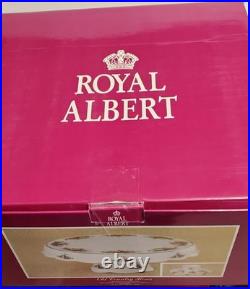 Royal Albert Old Country Roses Porcelain Dual Use Cake Plate Or Chip & Dip NIB