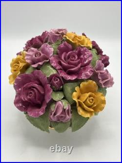 Royal Albert Old Country Roses Porcelain Flower Basket Bouquet Centerpiece Royal Albert Old Country Roses Porcelain Flower Basket Bouquet Centerpiece