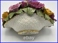 Royal Albert Old Country Roses Porcelain Flower Basket Bouquet Centerpiece Royal Albert Old Country Roses Porcelain Flower Basket Bouquet Centerpiece