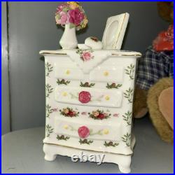 Royal Albert Old Country Roses Porcelain Music Box Dresser'62 Beautiful Dreamer Royal Albert Old Country Roses Porcelain Music Box Dresser'62 Beautiful Dreamer