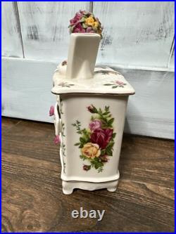 Royal Albert Old Country Roses Porcelain Music Box Dresser'62 Beautiful Dreamer