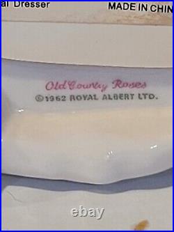 Royal Albert Old Country Roses Porcelain Music Box Dresser'62 Beautiful Dreamer