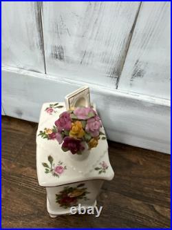 Royal Albert Old Country Roses Porcelain Music Box Dresser'62 Beautiful Dreamer