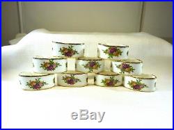 Royal Albert Old Country Roses Porcelain Serviette/Napkin Holders x 9