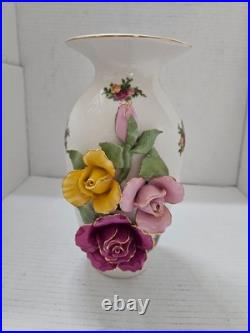 Royal Albert Old Country Roses RARE Capodimonte Vase EXCELLENT