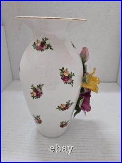 Royal Albert Old Country Roses RARE Capodimonte Vase EXCELLENT