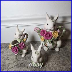 Royal Albert Old Country Roses Rabbit Rose Tea Pot & Creamer Set Royal Doulton