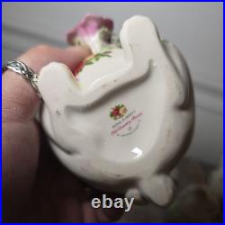 Royal Albert Old Country Roses Rabbit Rose Tea Pot & Creamer Set Royal Doulton