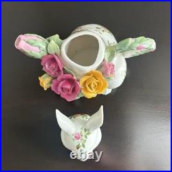 Royal Albert Old Country Roses Rabbit Tea Set Tea Pot Creamer Sugar
