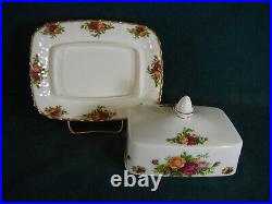 Royal Albert Old Country Roses Rectangular Covered Butter Dish