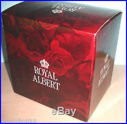 Royal Albert Old Country Roses Rim Soup Bowl SET of 4 New In Box