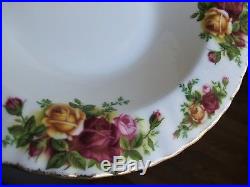 Royal Albert Old Country Roses Rim Soup Bowls X8 Bone China Great Shape