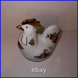 Royal Albert Old Country Roses Rooster Figurine
