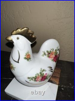 Royal Albert Old Country Roses Rooster Figurine
