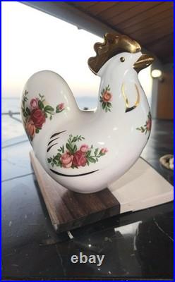 Royal Albert Old Country Roses Rooster Figurine