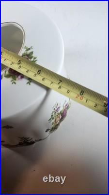 Royal Albert Old Country Roses Round Bone China Tissue Box Holder Cover #14721