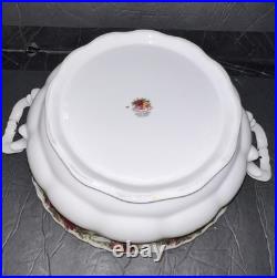 Royal Albert Old Country Roses Round Covered Vegetable Dish Bowl Tureen Lid NEW