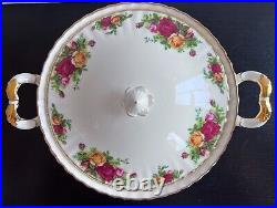 Royal Albert Old Country Roses Round Covered Vegetable Serving Bowl