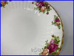 Royal Albert Old Country Roses Round Large Fruit Serving Bowl 9 1/2 1962 Rare
