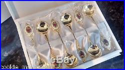 Royal Albert Old Country Roses Round Spoon Set RARE