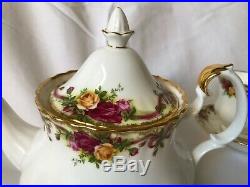 Royal Albert Old Country Roses Ruby Celebration Ribbon Collection Tea Set