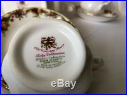 Royal Albert Old Country Roses Ruby Celebration Ribbon Collection Tea Set