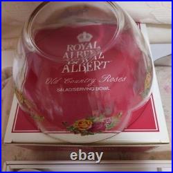 Royal Albert Old Country Roses Salad Bowl Fork & Spoon Set