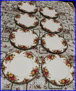 Royal Albert Old Country Roses Salad Plates 8 Seconds Excellent Condition