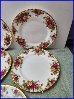 Royal Albert Old Country Roses Salad Plates 8 Set of 11