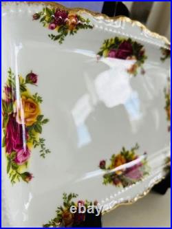 Royal Albert Old Country Roses Sandwich Tray Serving Plate Discontinued New