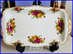 Royal Albert Old Country Roses Sandwich Tray Serving Plate Discontinued New