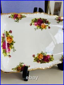 Royal Albert Old Country Roses Sandwich Tray Serving Plate Discontinued New