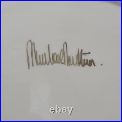 Royal Albert Old Country Roses Santa Cookie Jar Signed Seasons Of Colour Pink