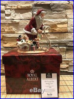 Royal Albert Old Country Roses Santa's List Ltd. Edition Signed & Numbered New