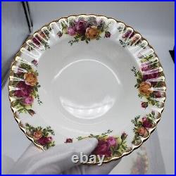 Royal Albert Old Country Roses Scallop Rim Soup Bowl 8 England Ori. Backstamp