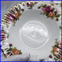 Royal Albert Old Country Roses Scallop Rim Soup Bowl 8 England Ori. Backstamp