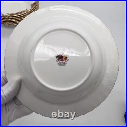 Royal Albert Old Country Roses Scallop Rim Soup Bowl 8 England Ori. Backstamp