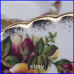 Royal Albert Old Country Roses Scallop Rim Soup Bowl 8 England Ori. Backstamp