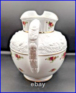 Royal Albert Old Country Roses Sculpted Spouted Handle Water Pitcher NEW
